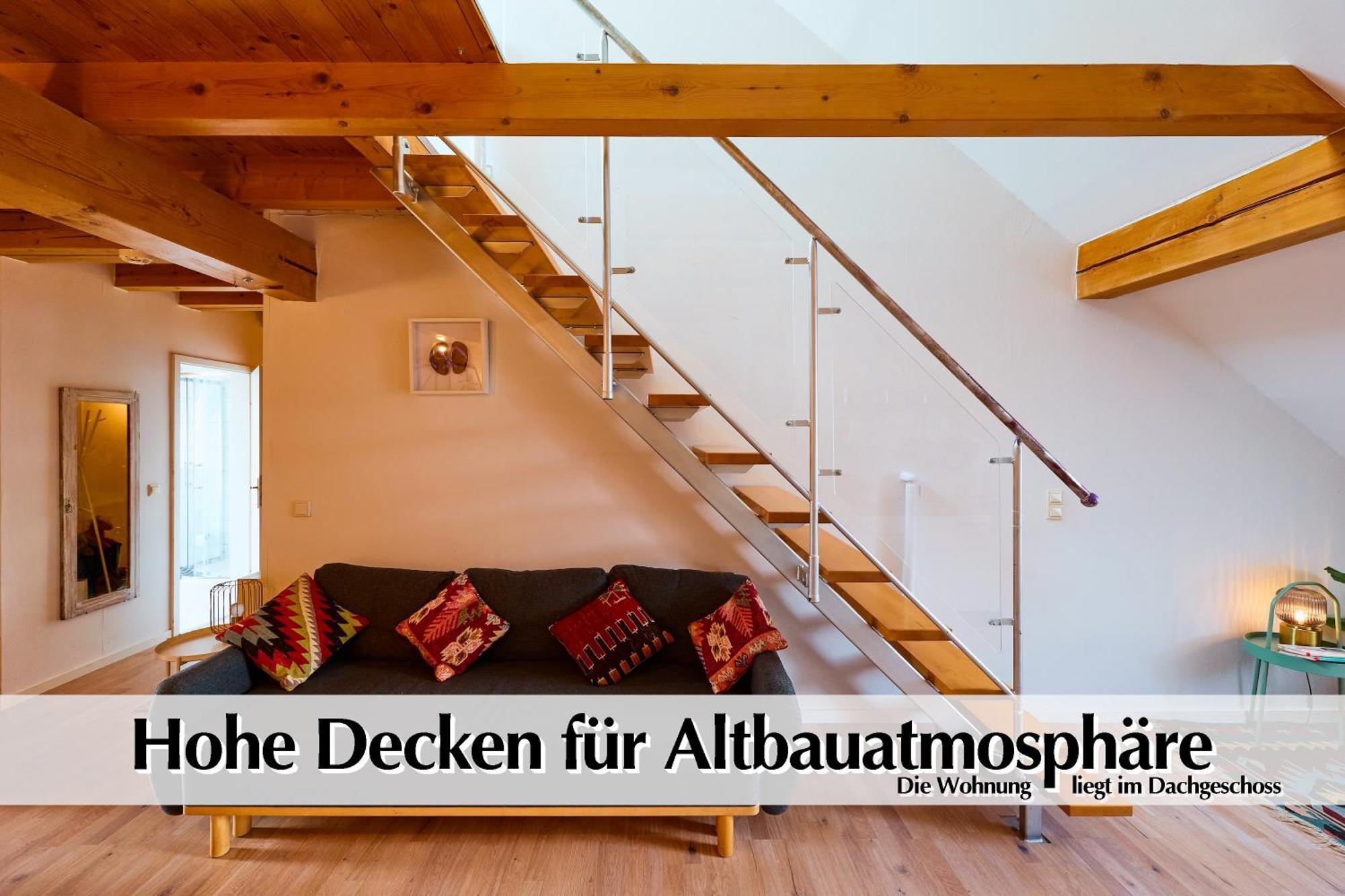 Helle 72Qm Maisonette Wohnung Im Herzen Erfurts Mit Kingsize Bett, Smart-Tv, Etc Экстерьер фото